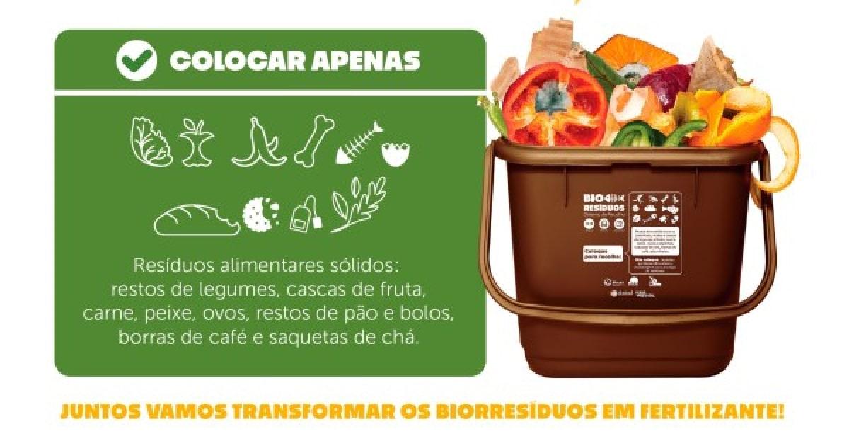 Instruções para compostagem de resíduos alimentares.