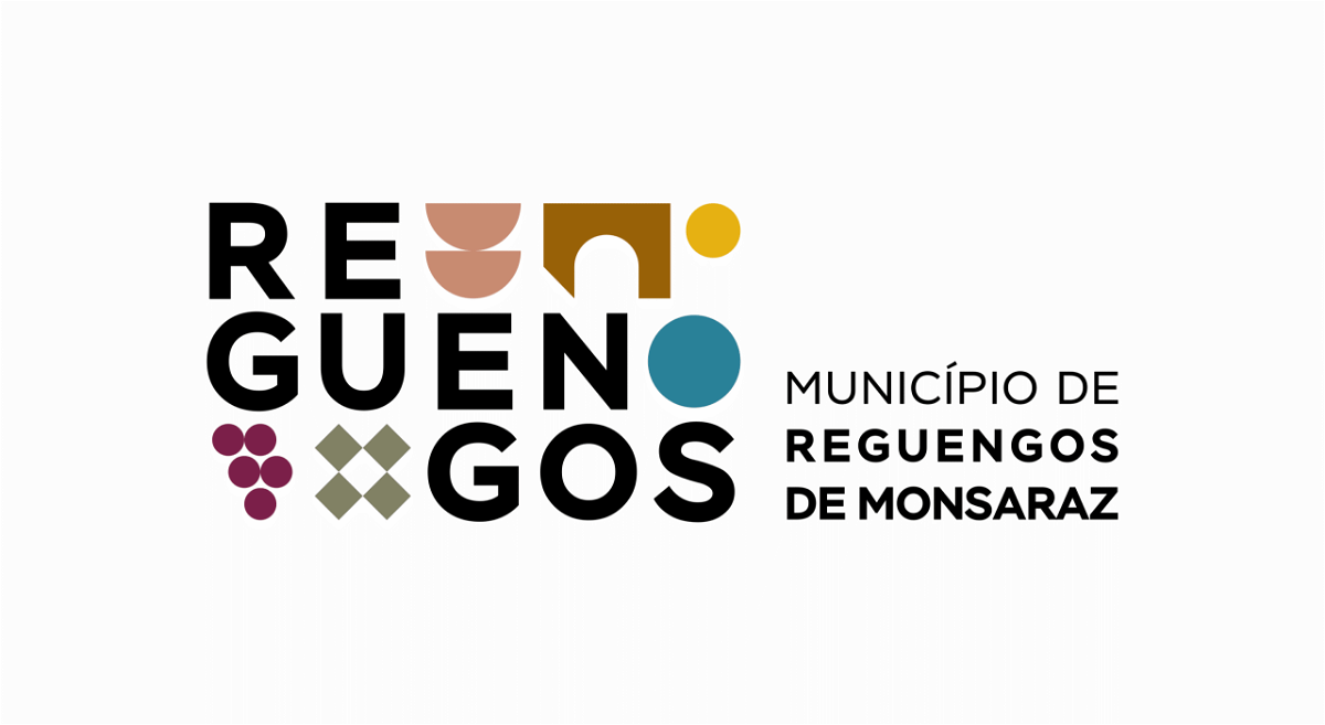 Logotipo colorido Município de Reguengos de Monsaraz.